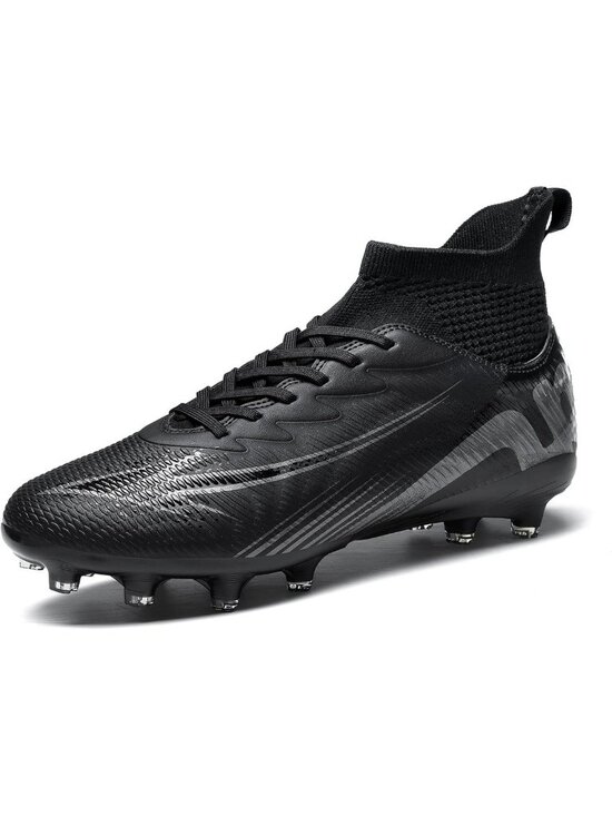 Unisex High-Top Soccer Cleats - Lace-Up Indoor Turf & Outdoor Football Shoes for main image 4